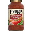 Prego Italian Sausage And Garlic Meat Sauce, 23.5 Oz Jar