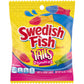 Swedish Fish Tails 2 Flavors In 1 Soft & Chewy Candy, Bulk Candy, 12 - 3.6 Oz Bags