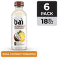 Bai Coconut Flavored Water Puna Coconut Pineapple, Antioxidant Infused, Coconut Pineapple Flavored Water Drink, 18 Fluid Ounce Bottles, 6 Count