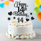 Lecferrarc 14Th Birthday Cake Decorations, 14Th Birthday Candles Cake Numeral Candles And Glitter Happy 14Th Birthday Cake Toppe