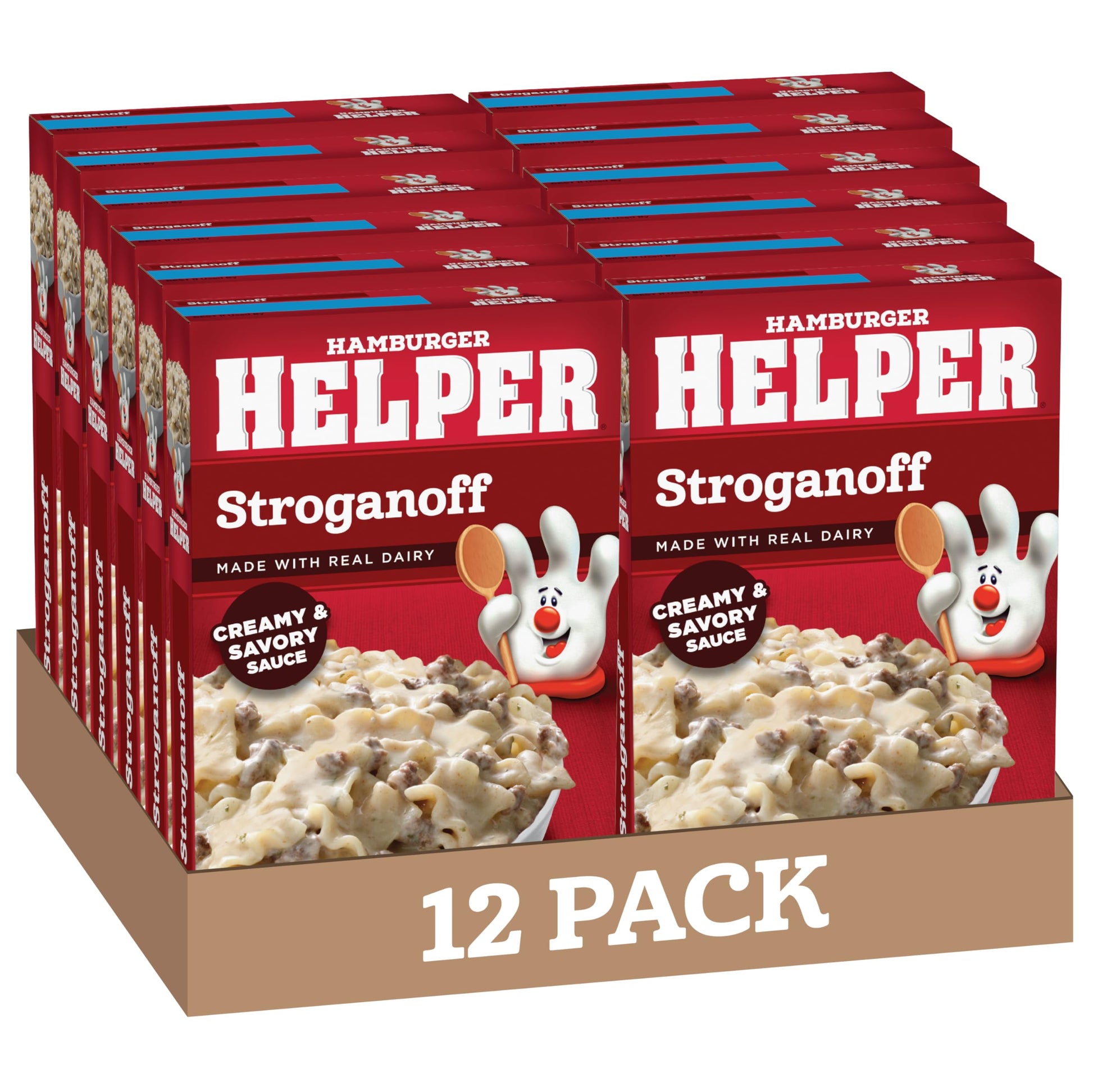 Hamburger Helper Pasta Stroganoff, 6.4 Ounces, 12 per Case.