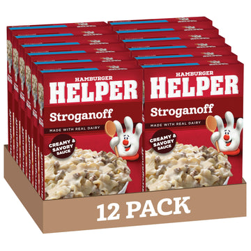 Hamburger Helper Pasta Stroganoff, 6.4 Ounces, 12 per Case.