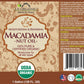 US Organic Macadamia Nut Oil, Unrefined Virgin, Cold Pressed, 128 Fl Oz (1 Gallon)