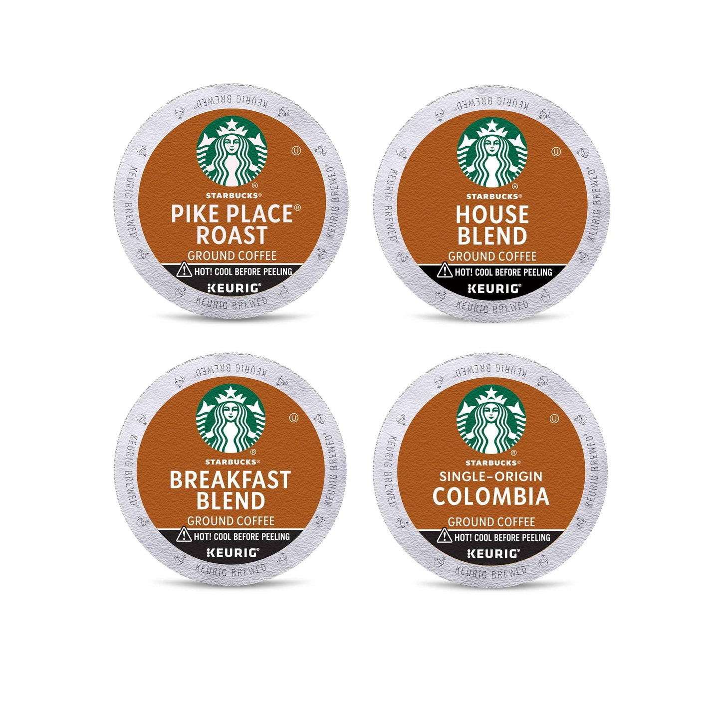 Starbucks K-Cup Coffee Pods, Medium Roast Variety Pack, 96 Count, 100% Arabica