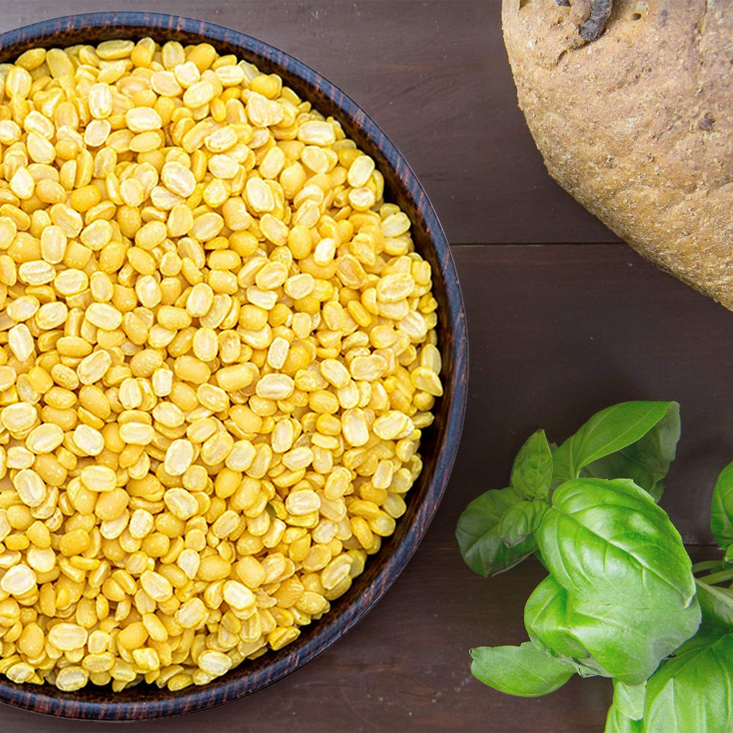 Ny Spice Shop Split Mung Beans - 1.5 Pound Yellow Mung Lentils - Split Mung Dal (Without Skin) - Moong Dal Beans - Protein & Fib