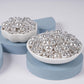 Kasvan Silver Mix Sugar Sprinkles - Edible Candy Pearls With 4-Claw Sprinkle Pen,118G/4.16 Oz, Gift Box Pack, Baking Cake Decora