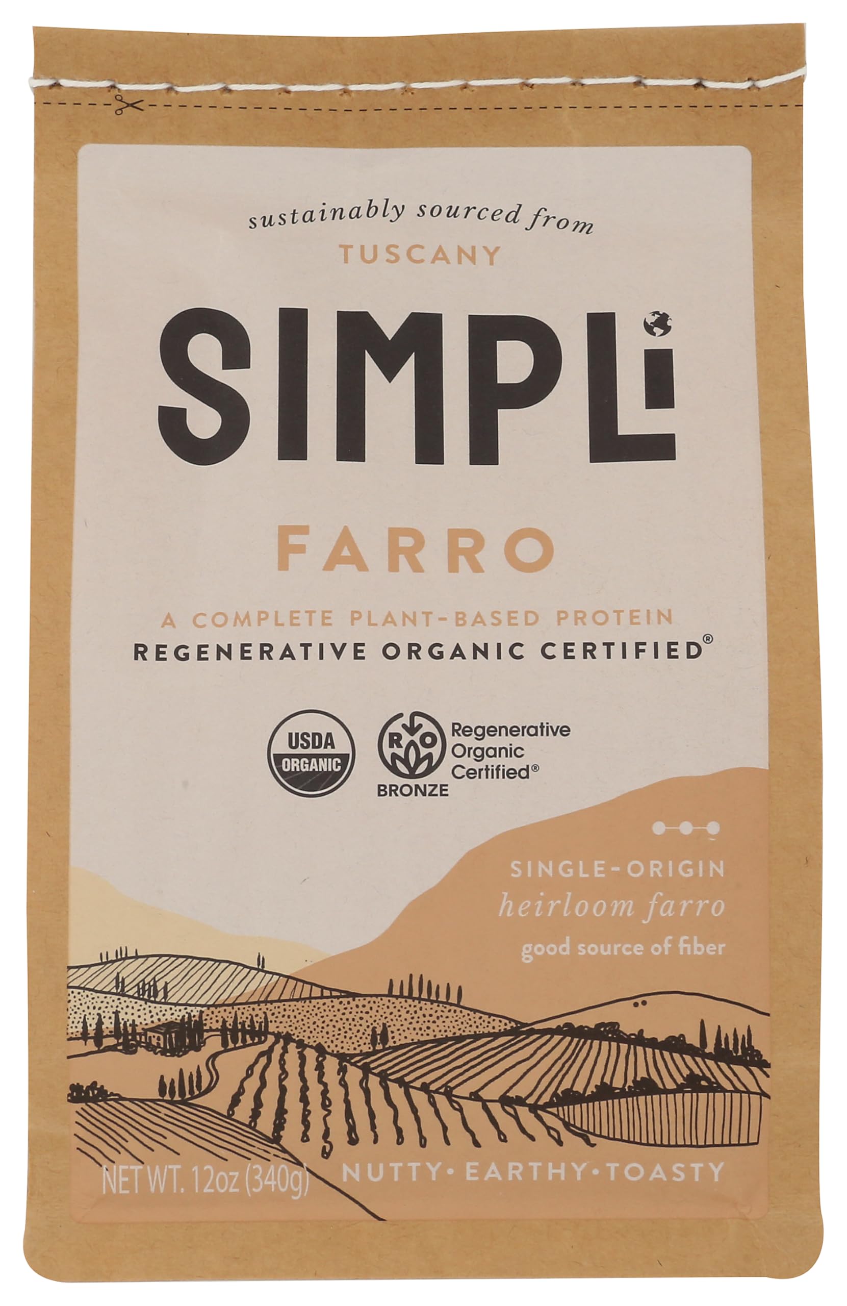 SIMPLI Organic Farro  12 OZ
