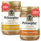Philosopher Foods - Naked Creamy + Crunchy Organic Sprouted Almond Butter - 16 oz (Pack of 2) - Stone Ground Regenerative Organi