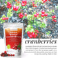 powbab Organic Dried Cranberries, Unsweetened, 2.9 Oz - 100% USA Grown, No Sugar, No Oil, No Sulfites, Healthy Snack