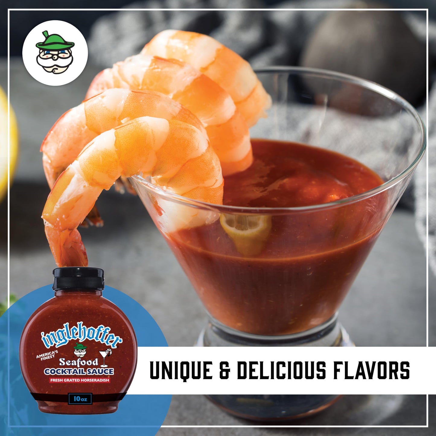 BEAVER Seafood Cocktail Sauce with Fresh Grated Horseradish, 10 oz Squeeze Bottle