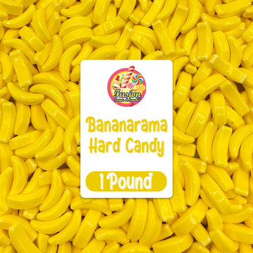 Bananarama Banana Candy - 1 LB Bulk Banana Flavored Hard Candy - Yellow Banana Candies - Candy Bananas for Gumball Machine Refil