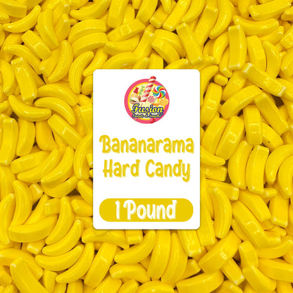Bananarama Banana Candy - 1 LB Bulk Banana Flavored Hard Candy - Yellow Banana Candies - Candy Bananas for Gumball Machine Refil