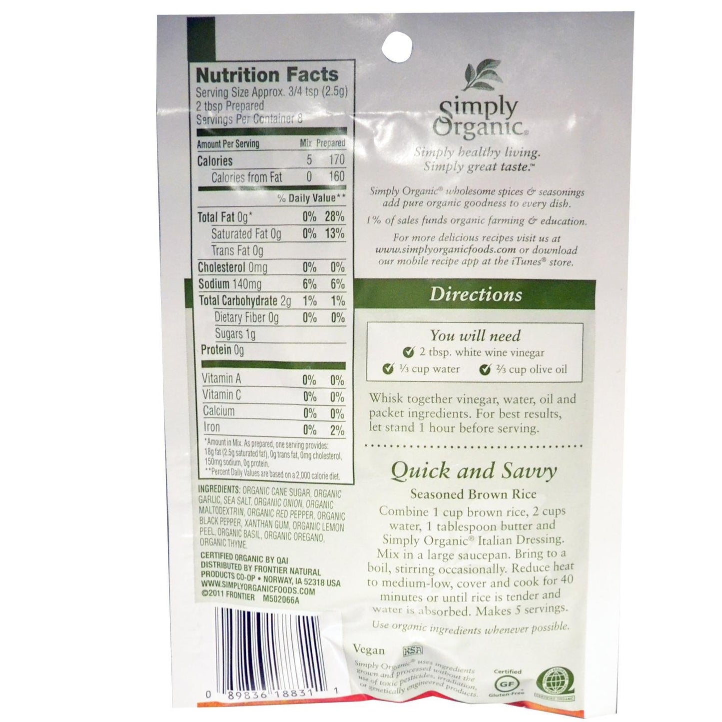 Salad Drsng Mix,Og Italn