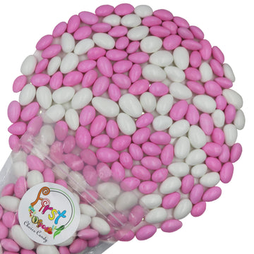 FirstChoiceCandy Jordan Almonds (1 Pound, Pastel Pink & White)