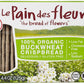 Le Pain des Fleurs Organic Buckwheat Crispbread, Pack of 6, 4.4 Ounces
