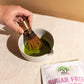 Japanese Sugar Free Sweet Matcha Powder - Sweetened Green Tea Powder - Barista Cafe Style Blend For Latte - 1Lb Pouch - 16Oz - 1