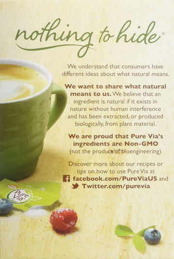 Purevia Stevia Zero Calorie Sweetener 80-Count Packets - 2 Pack