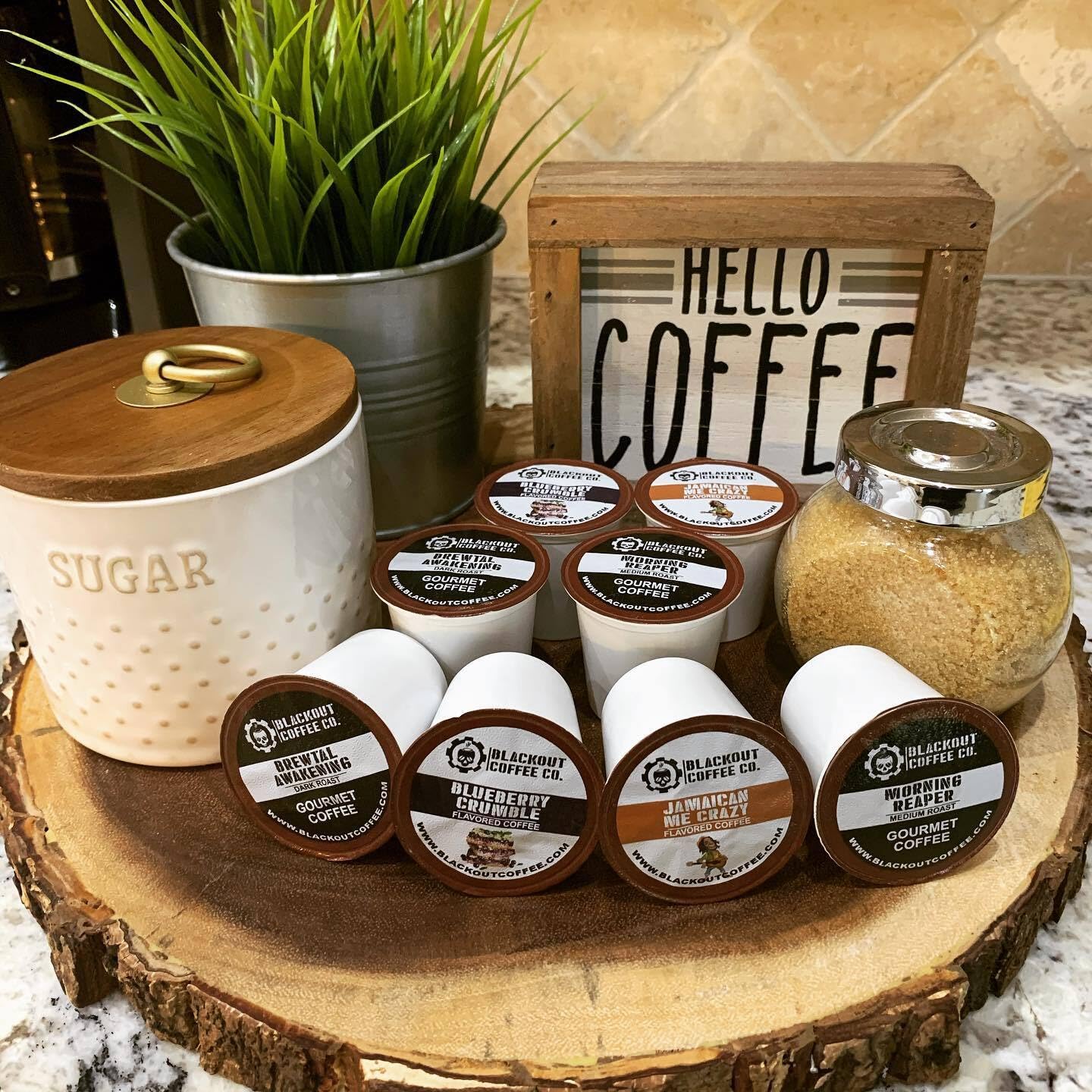 Blackout Coffee Jamaican Me Crazy Flavored Pods, Fresh Roasted In The Usa, K Cup Compatible, 18 Count Single-Serve Coffee Pods