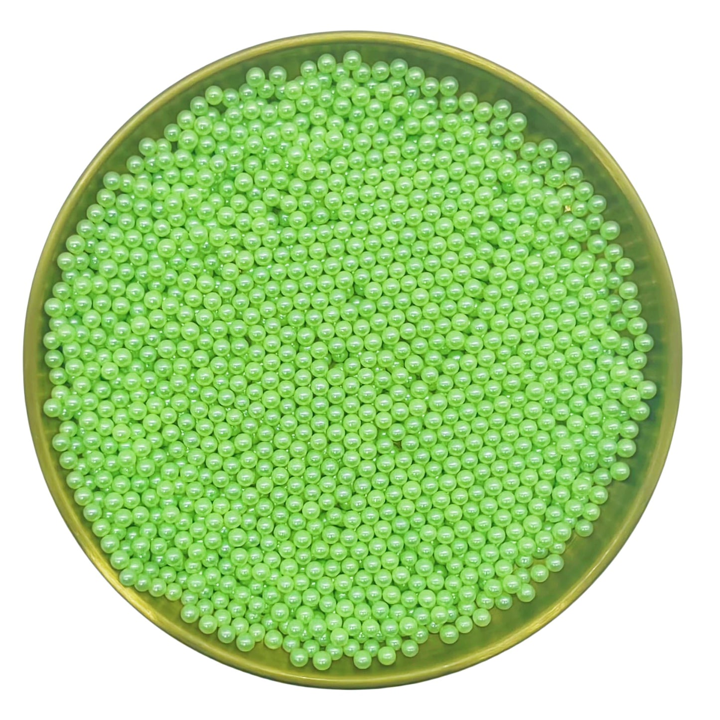 Edible Light Green Pearl Sugar Sprinkles Candy 4Mm Mini Pearls Cake Decorations Cupcake Toppers Cookie Decorating Perfect For We