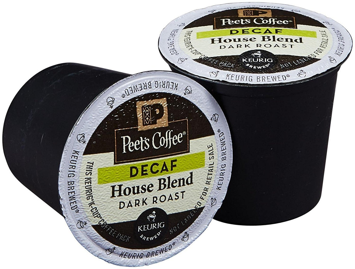 Peets Coffee Decaf House Blend Single Cup Coffee for Keurig, 40 Count, Model HAZC093313