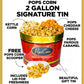 Pops Corn Gourmet Popcorn Gift Tin - Large 2 Gallon - Caramel, Cheese & Kettle Corn - Perfect Gift for Coworkers and Employees