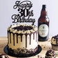 Rssta i Cake Topper Black Glitter 30th Birthday Decoration, Cheers to 30 Years, Model XM063-new-Black 30th