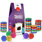 Zion Judaica Ltd Kosher Hanukkah Gelt Premium Belgian Chocolate Coins, Nut-free, 60 Large Coins, 8 Pack (Multicolor)
