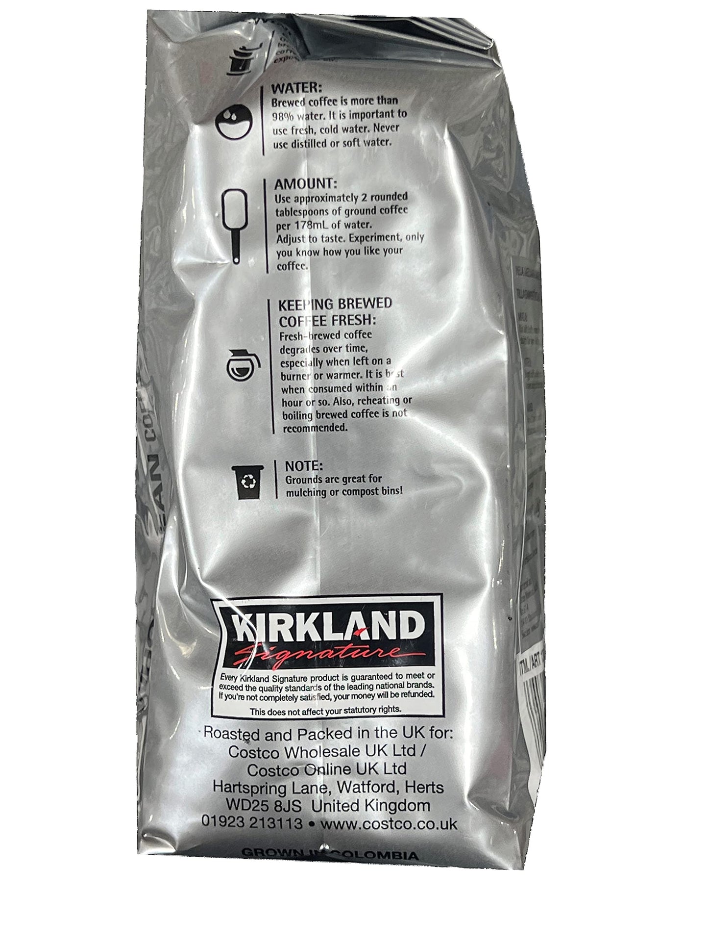 Signature 100% Whole Bean Coffee Suppremo, Columbian, 3-Pound