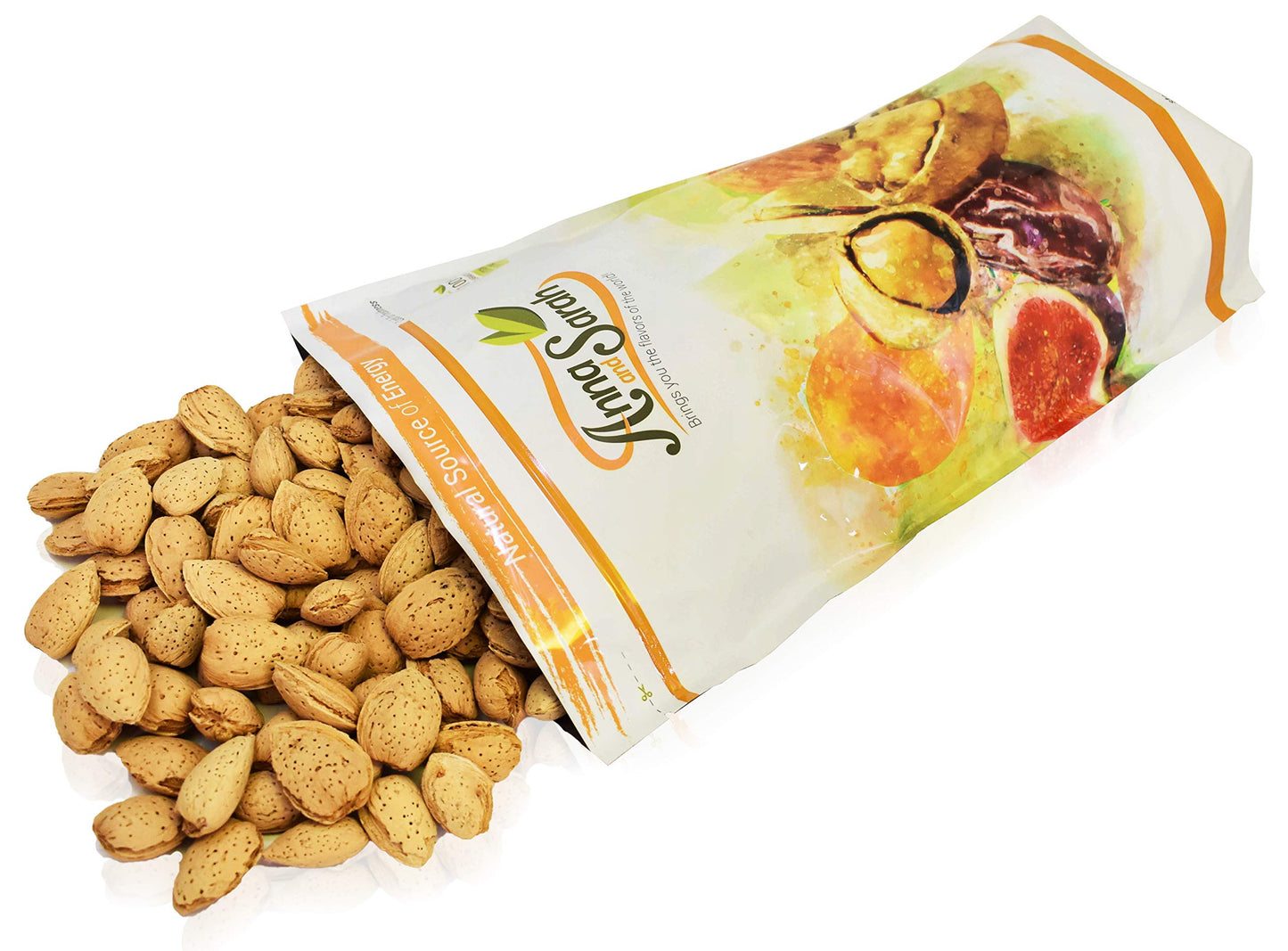 Anna and Sarah Almonds In Shell, Raw, Natural, Whole, Jumbo California Almonds, in Resealable Bag, 4 Lbs
