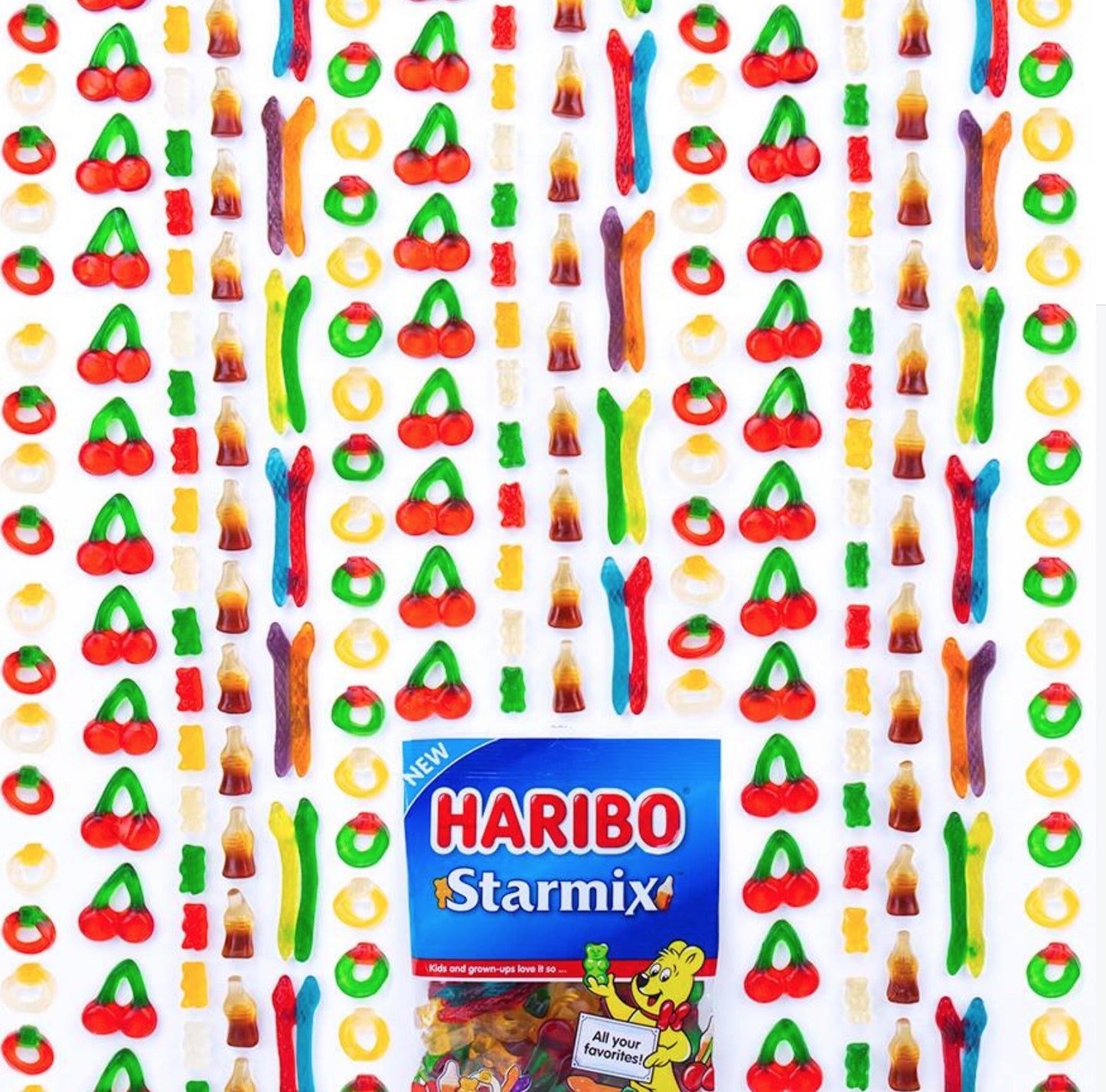 Haribo Gummi Candy, Starmix, 8 Oz. Bag (Pack Of 10)