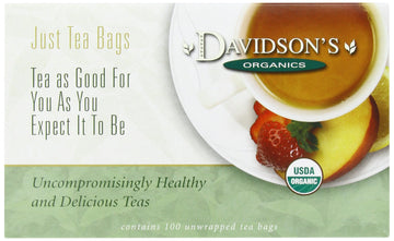 Davidson'S Organics, French Vanilla, 100-Count Unwrapped Tea Bags