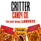 Hotlix Larvets Edible Bugs (6-Pack) | Real Flavored Edible Larvae In Mexican Cheese, Cheddar Cheese & Bbq | Exotic Snacks For Mature-Themeds | Snack Food Gifts For Any Occasions | Flavored Bugs To Eat