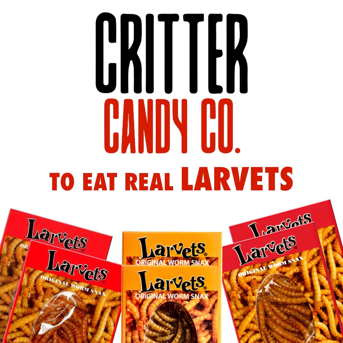 Hotlix Larvets Edible Bugs (6-Pack) | Real Flavored Edible Larvae In Mexican Cheese, Cheddar Cheese & Bbq | Exotic Snacks For Mature-Themeds | Snack Food Gifts For Any Occasions | Flavored Bugs To Eat