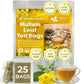 FRESHDRINKUS Mullein Leaf Tea - 100% Natural, Vegan, No Sugar, No Caffeine, 25 Special Bags