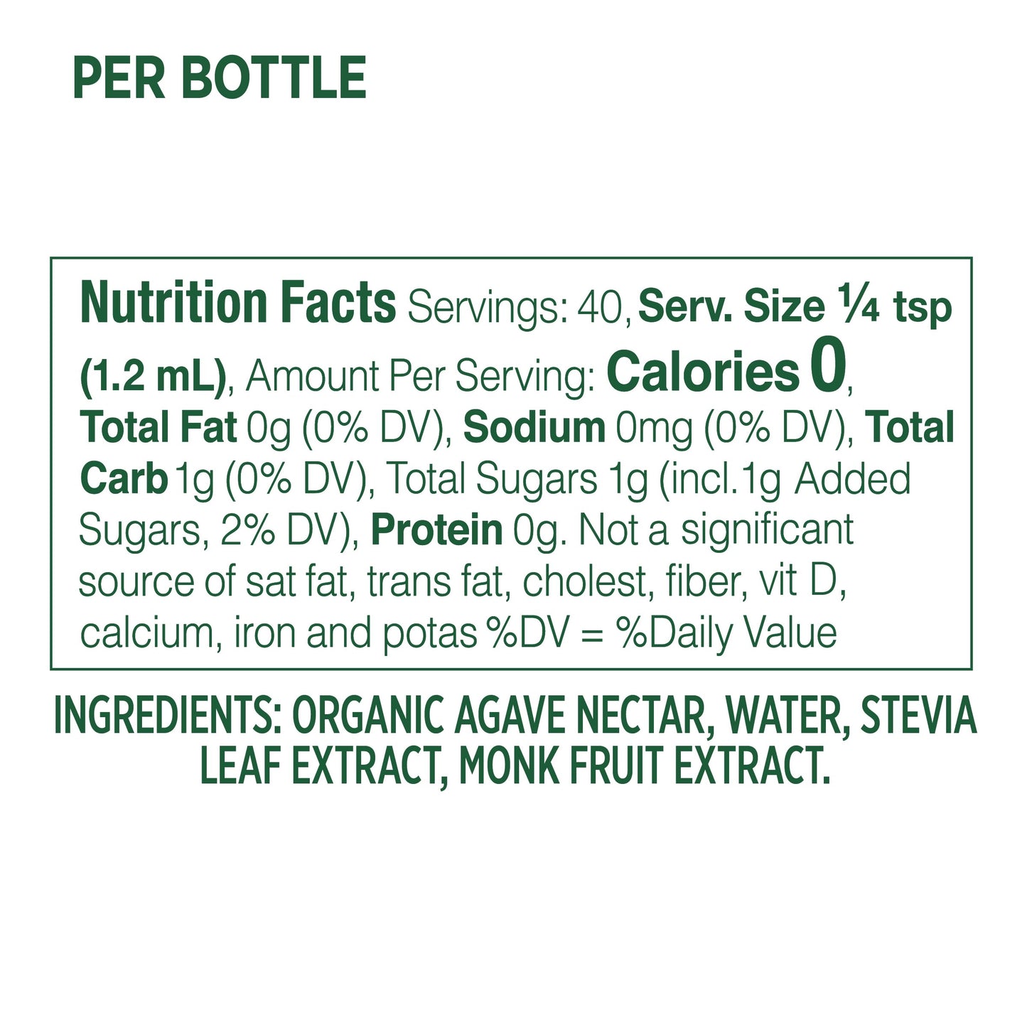 Whole Earth Stevia & Monk Fruit Liquid Sweetener, Original, No Erythritol, Squeeze Bottle, 1.62 Fl Oz (Pack Of 12)