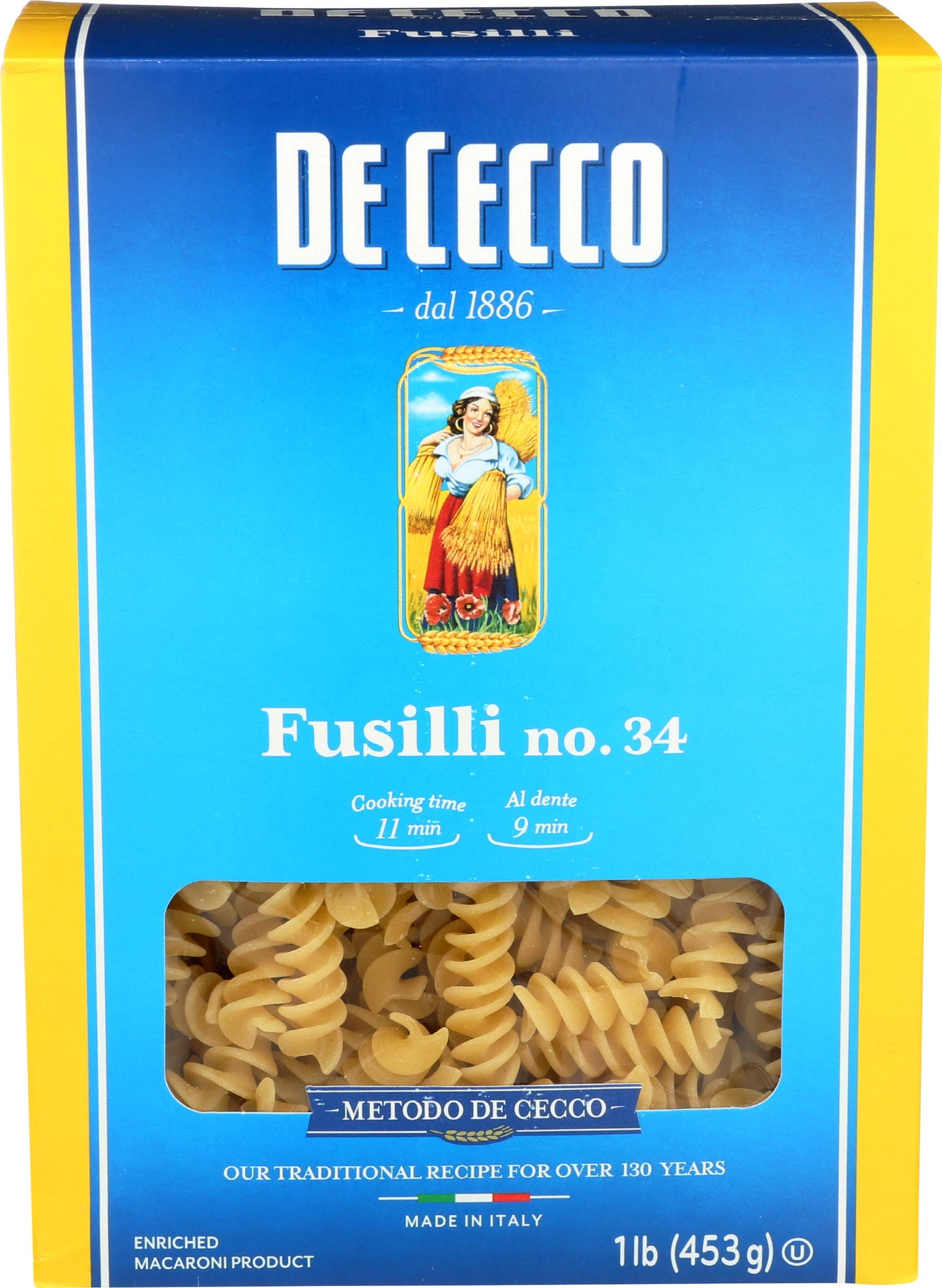 De Cecco, Fusilli #34, 16 Ounce