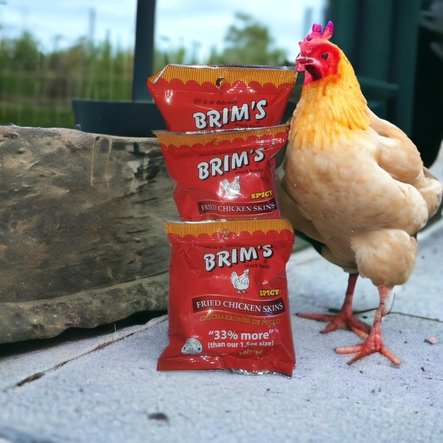 Brim'S Spicy Fried Chicken Skins (3 Pack)