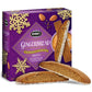 Nonnis Gingerbread Biscotti Holiday Cookies - Gingerbread Cookies - Gingerbread Christmas Cookies w/Almonds & White Icing - Bis