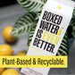 BOXED WATER IS BETTER Lemon Flavored Water - Purified, 16.9 oz. (12 Pack), Zero Calories, Plant-Based Boxes