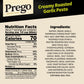 Prego Creamy Roasted Garlic Pesto Pasta Sauce, 14.5 Oz Jar