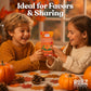 Pumpkin Candy 3D Ring Pops - 18 Individually Wrapped Suckers Bulk Pack - Fall Candy Party Favors - Thanksgiving Treats