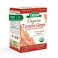 Tadin Organic Turmeric Ginger Tea, Caffeine Free Herbal Tea, 20 Count, Pack of 6, Model 7-67531-55253-7
