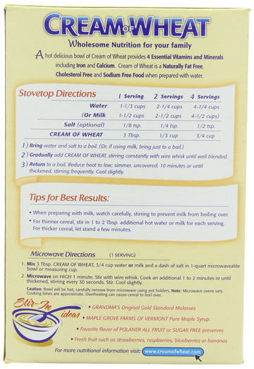 Cream Of Wheat, Original Stove Top, 10 Minutes, 28 Ounce Boxes (Pack Of 4)
