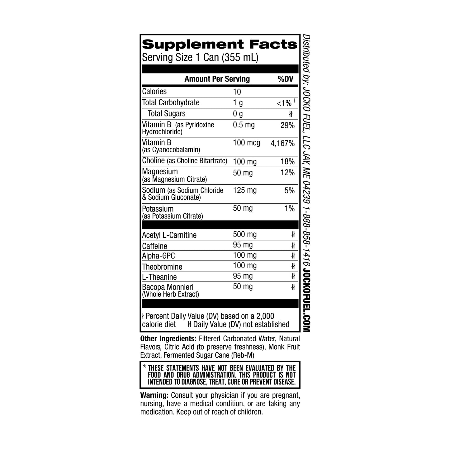 Jocko GO Energy Drink - KETO, Vitamin B12, Vitamin B6, Electrolytes, L Theanine, Magnesium- All Natural Energy Boost, Sugar Free