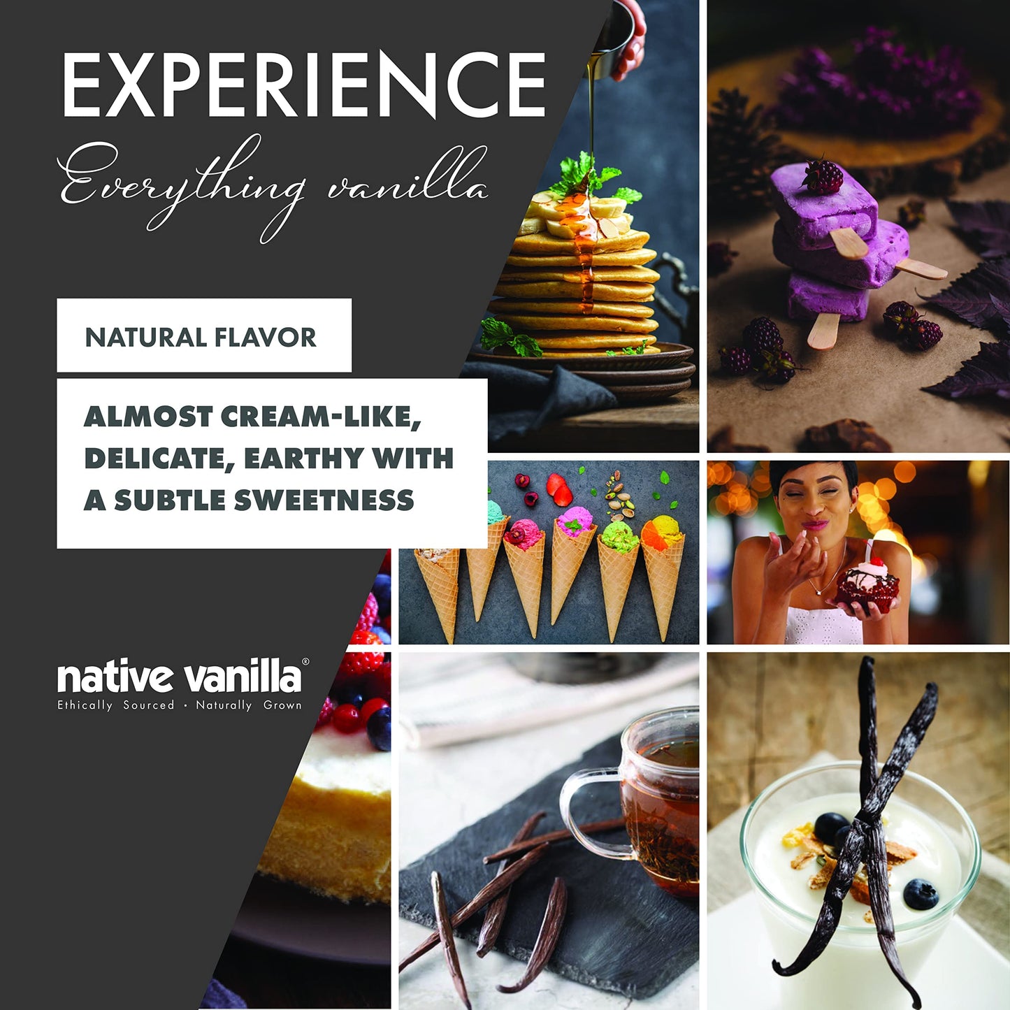 Native Vanilla Organic Vanilla Flavor - Non-  ic, 4 Fl Oz, Perfect for Cooking and Baking