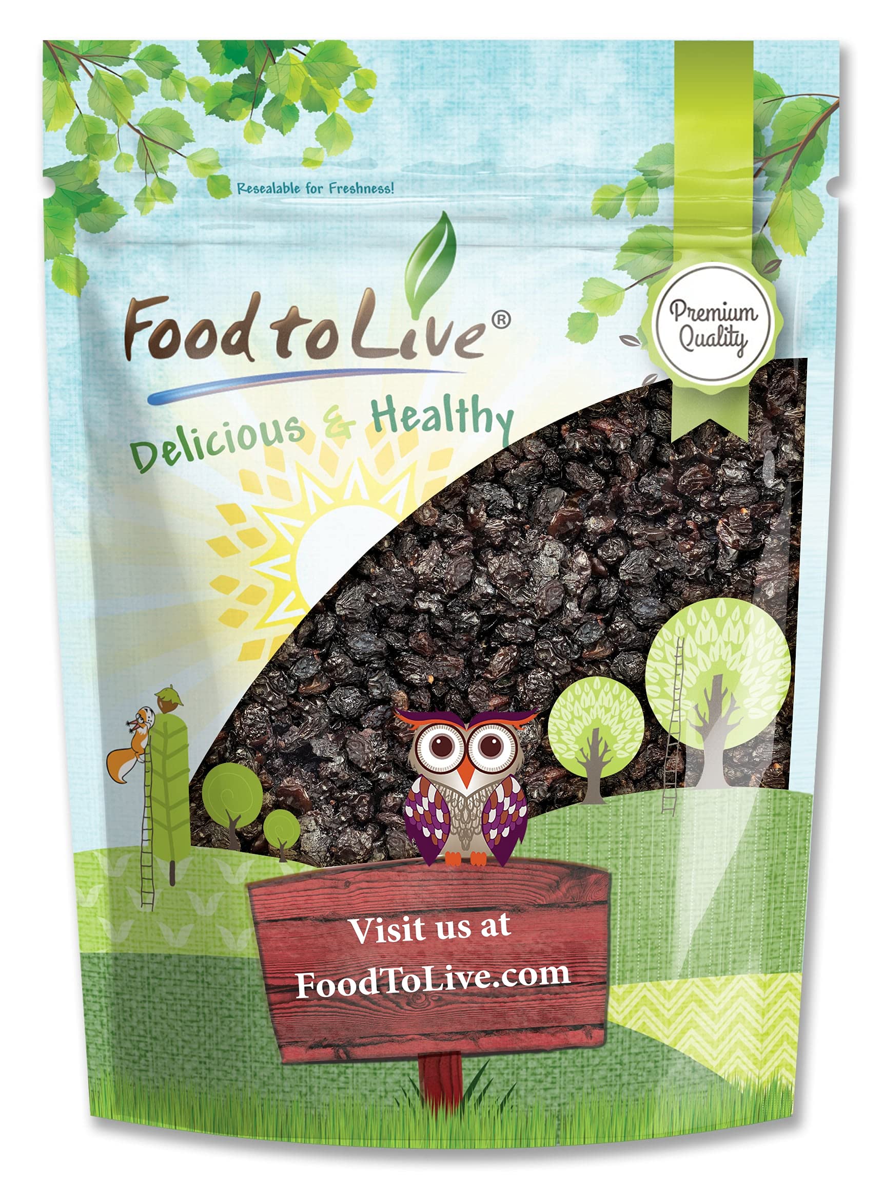 California Zante Currant Raisins, 1 Pound - Sun-Dried Seedless Grapes, Unsweetened, Unsulfured, No Added Oil, Vegan, Kosher, Bul