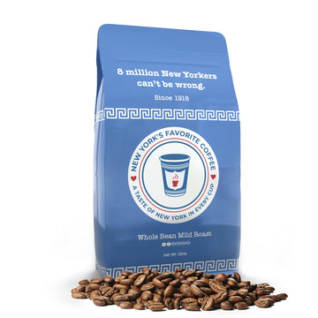 New York'S Favorite Coffee - Whole Bean Coffee, Medium Roast | The Coffee Found In The Ny Anthora Cup | 12Oz (Pack Of 1) Add To