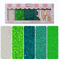 Confect St. Patricks Green & White Pearl Sprinkles | Flower Sprinkles | Leaf Sprinkles | Edible Sprinkles for Baking & Cake Deco