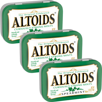 Altoids Spearmint Curiously Strong Mints  1.76 Ounce Each (3 Pack  5.28 Ounce Total)