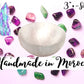 Worldly Finds Selenite Crystal Smudge Bowl, Polished Thickly Hand-Carved, Moroccan Crystal Holder To Charge, Cleanse Crystals, C
